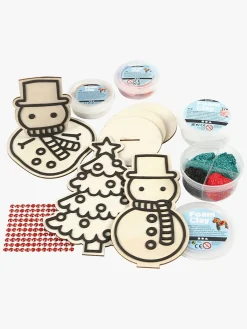 Kreativt Legetøj-CreativCompany Creativ Company Kreasæt Snemand og Juletræ