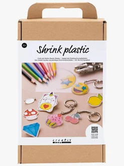 Kreativt Legetøj-CreativCompany Creativ Company  Krympeplast DIY Sæt Pins og Nøgleringe