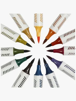 Kreativt Legetøj-CreativCompany Creativ Company Sketch Marker Tusser Afdæmpede Farver 12-pak