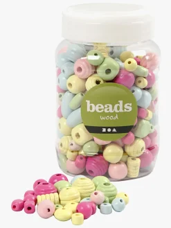 Kreativt Legetøj-CreativCompany Creativ Company Træperler 400 Ml, Flerfarvede