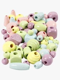 Kreativt Legetøj-CreativCompany Creativ Company Træperler 400 Ml, Flerfarvede