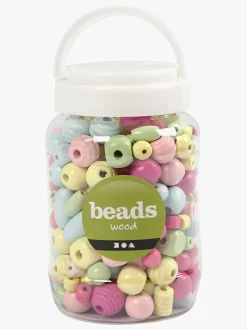 Kreativt Legetøj-CreativCompany Creativ Company Træperler 400 Ml, Flerfarvede