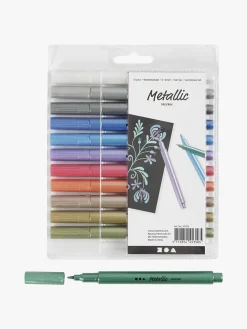 Kreativt Legetøj-CreativCompany Creativ Company Tusser Metallic 12-pak