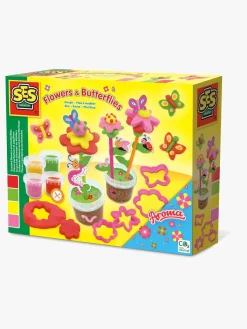 Kreativt Legetøj-SES Creative Modellervoks Blomster og Sommerfugle