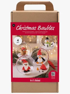 Kreativt Legetøj-Creotime DIY Sæt Julekugler Lufttørrende Ler