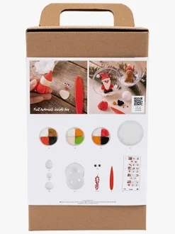 Kreativt Legetøj-Creotime DIY Sæt Julekugler Lufttørrende Ler