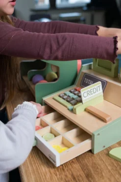 Rolleleg-Dantoy Kasseapparat Wooden In Gift Box