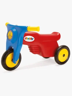 Pedal- & Gåbiler-Dantoy Motorcykel Gummihjul, Rød/Blå