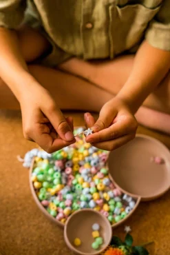 Kreativt Legetøj-Dantoy Pastel Perler Small 280 Stk. Flerfarvet