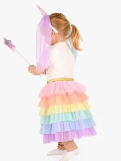 Kostumer & Udklædning-DenGodaFen Den Goda Fen Kostume Enhjørning med Tylskørt 116-128 cm