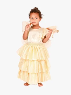 Kostumer & Udklædning-DenGodaFen Den Goda Fen Kostume Fe med Tilbehør, Guldfarvet