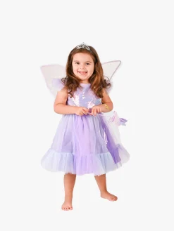 Kostumer & Udklædning-DenGodaFen Den Goda Fen Kostume Sommerfugl med Tilbehør, Lilla