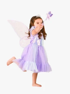 Kostumer & Udklædning-DenGodaFen Den Goda Fen Kostume Sommerfugl med Tilbehør, Lilla