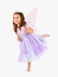 Kostumer & Udklædning-DenGodaFen Den Goda Fen Kostume Sommerfugl med Tilbehør, Lilla