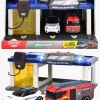 Legetøjsbiler & -Fartøjer-DickieToys Dickie Toys Dansk Redningsstation med 2 Transportmidler