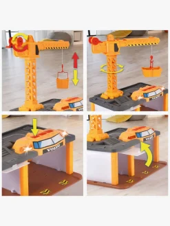 Legetøjsbiler & -Fartøjer-DickieToys Dickie Toys Volvo Parkeringshus med Byggekøretøjerer