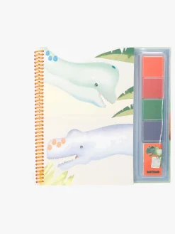 Kreativt Legetøj-DinoWorld Dino World Fingerprint Fun Malebog