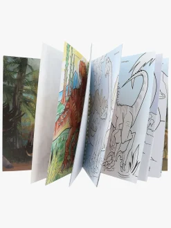 Kreativt Legetøj-DinoWorld Dino World Malebog med Farveblyanter