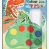 Kreativt Legetøj-DinoWorld Dino World Malesæt Colour Me Up Paper