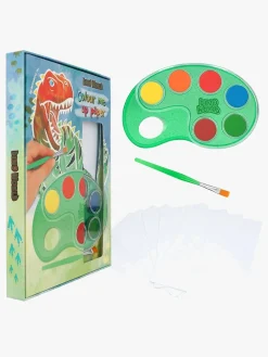 Kreativt Legetøj-DinoWorld Dino World Malesæt Colour Me Up Paper