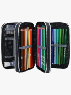 Kreativt Legetøj-DinoWorld Dino World Penalhus med 3 Rum med LED-lys