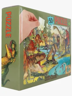 Spil & Puslespil-DinoWorld Dino World Puslespil 50 Brikker