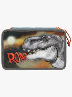 Kreativt Legetøj-DinoWorld Dino World Roar Tredelt Penalhus, Grå