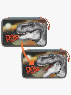 Kreativt Legetøj-DinoWorld Dino World Roar Tredelt Penalhus, Grå