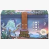 Legetøjsfigurer-DinoWorld Dino World Skattekiste med Kode & Musik