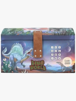 Legetøjsfigurer-DinoWorld Dino World Skattekiste med Kode & Musik