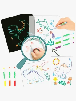 Kreativt Legetøj-DinoWorld Malebog Mal og Visk Ud