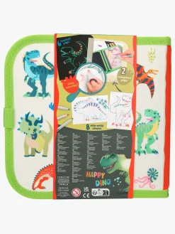 Kreativt Legetøj-DinoWorld Malebog Mal og Visk Ud
