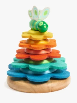 Babylegetøj-Djeco Butterflower Stabeltårn