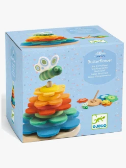Babylegetøj-Djeco Butterflower Stabeltårn