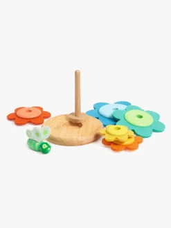 Babylegetøj-Djeco Butterflower Stabeltårn