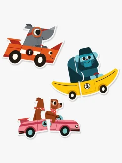 Spil & Puslespil-Djeco Duo Puslespil Racerbil 20 Brikker Flerfarvet