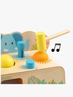 Trælegetøj-Djeco Multi Tap Hammerbræt