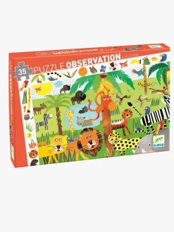 Spil & Puslespil-Djeco Observationspuslespil Jungle 35 Brikker