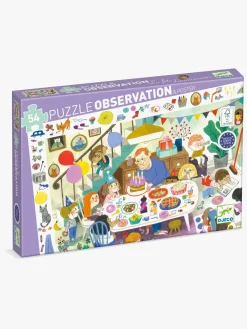 Spil & Puslespil-Djeco Observationspuslespil Fødselsdagsfest 54 Brikker