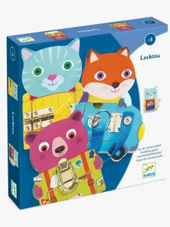Motorisk Legetøj-Djeco Pædagogisk Legetøj Locktou Flerfarvet