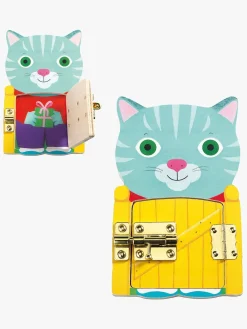 Motorisk Legetøj-Djeco Pædagogisk Legetøj Locktou Flerfarvet