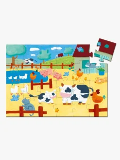Spil & Puslespil-Djeco Puslespil Køer På Gården 24 Brikker