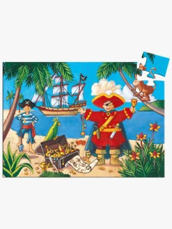 Spil & Puslespil-Djeco Puslespil Piratskat 36 Brikker