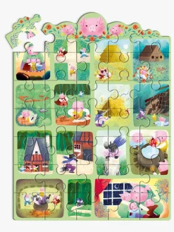 Spil & Puslespil-Djeco Puslespilssæt De Tre Små Grise 35 Brikker