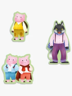 Spil & Puslespil-Djeco Puslespilssæt De Tre Små Grise 35 Brikker