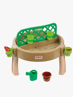 Togbaner & Legeborde-DOLU Gardening, Sand, Water, Creativity 4-i-1 Legebord, Brun