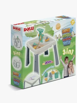 Togbaner & Legeborde-DOLU Sand, Water & Creativity 3-i-1 Legebord, Creme