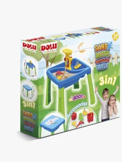 Togbaner & Legeborde-DOLU Sand, Water & Creativity 3-i-1 Legebord, Blå/Grøn