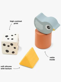 Babylegetøj-DoneByDeer Done By Deer Aktivitetsklodser 4-pak