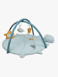 Babylegetøj-DoneByDeer Done By Deer Aktivitetstæppe Sea Friends, Blue Blå